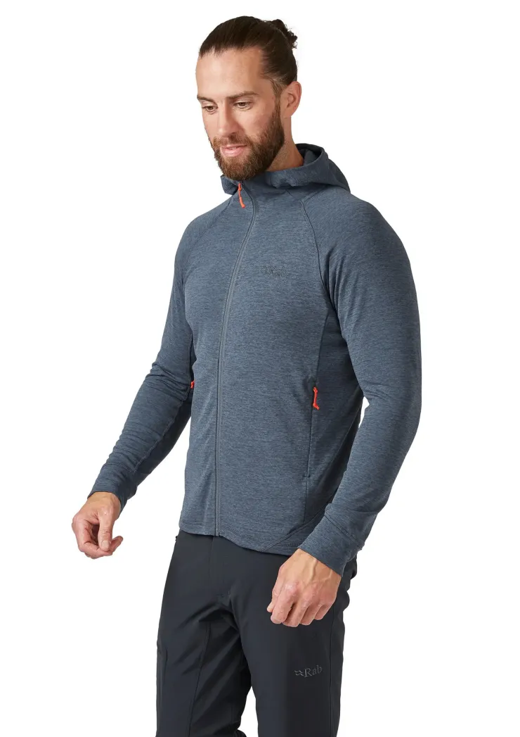 Fleece & Mid Layer-Rab Mens Nexus Hoody - Steel