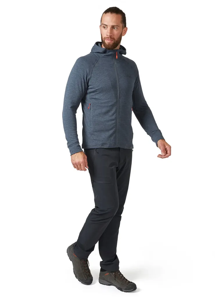 Fleece & Mid Layer-Rab Mens Nexus Hoody - Steel