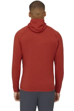 Fleece & Mid Layer-Rab Mens Nexus Hoody - Tuscan Red