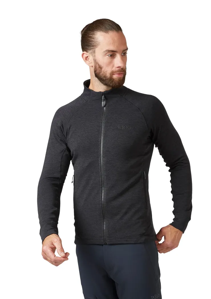 Fleece & Mid Layer-Rab Mens Nexus Jacket - Black