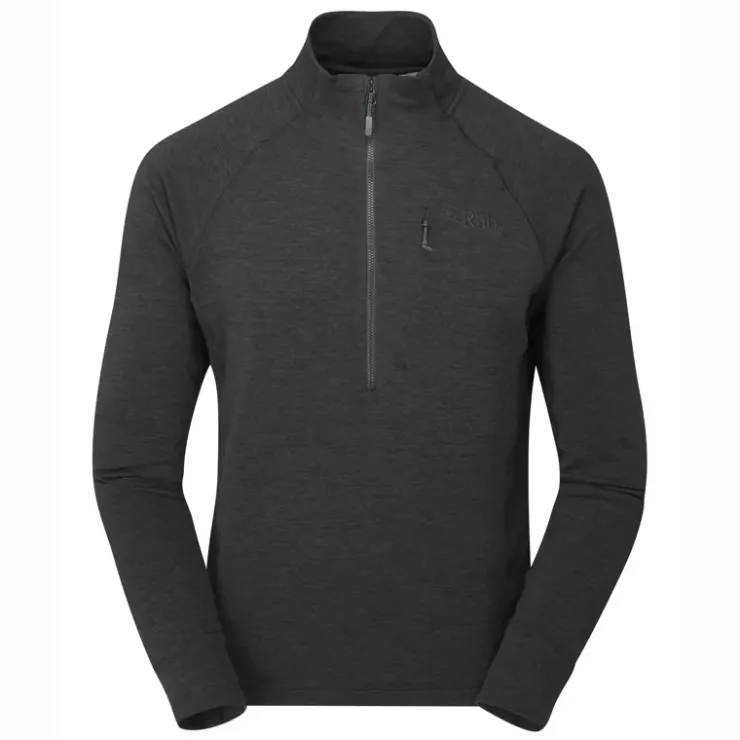 Fleece & Mid Layer-Rab Mens Nexus Pull-On - Black