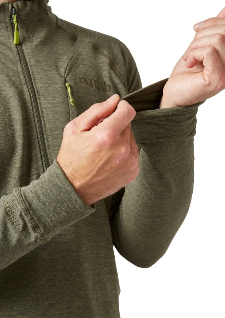 Fleece & Mid Layer-Rab Mens Nexus Pull-On - Light Khaki