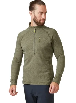 Fleece & Mid Layer-Rab Mens Nexus Pull-On - Light Khaki