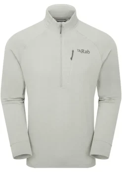 Fleece & Mid Layer-Rab Mens Nexus Pull-On - Light Zinc