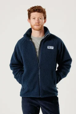Fleece & Mid Layer-Rab Mens Original Pile Jacket - Deep Ink