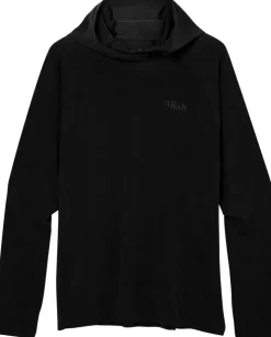 T-Shirts & Baselayers-Rab Mens Rivelin Hoody - Black