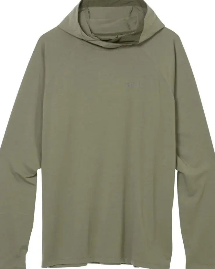 T-Shirts & Baselayers-Rab Mens Rivelin Hoody - Light Khaki