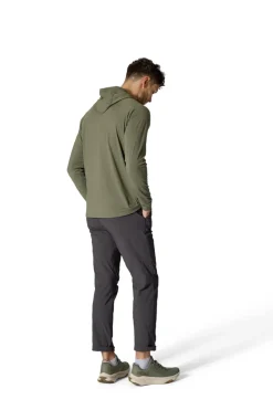 T-Shirts & Baselayers-Rab Mens Rivelin Hoody - Light Khaki