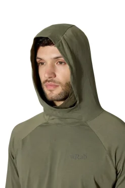 T-Shirts & Baselayers-Rab Mens Rivelin Hoody - Light Khaki