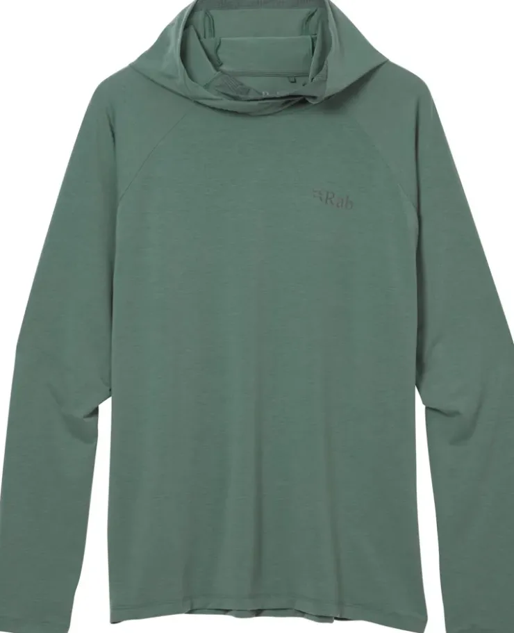T-Shirts & Baselayers-Rab Mens Rivelin Hoody - Sage