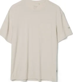 T-Shirts & Baselayers-Rab Mens Rivelin Pocket Tee - Pebble