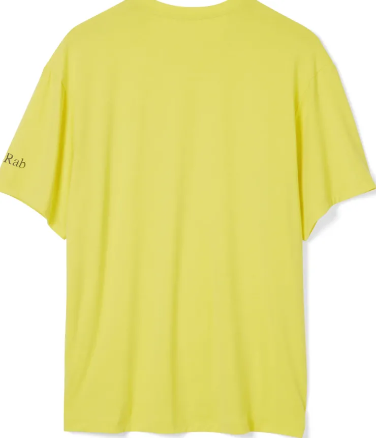 T-Shirts & Baselayers-Rab Mens Rivelin Pocket Tee - Pollen