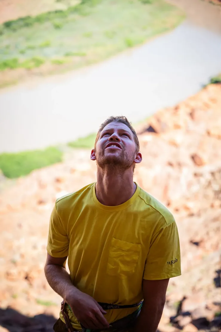 T-Shirts & Baselayers-Rab Mens Rivelin Pocket Tee - Pollen