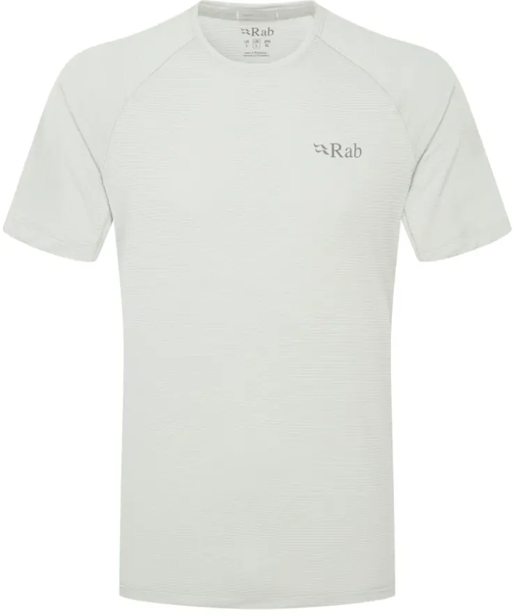 T-Shirts & Baselayers-Rab Mens Sonic Tee - Light Zinc