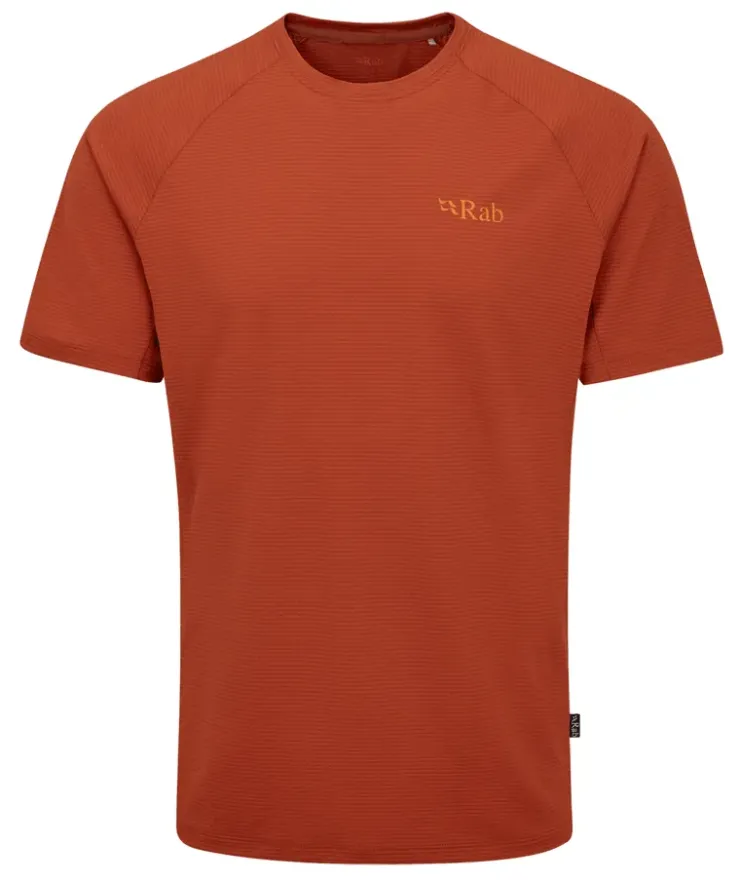 T-Shirts & Baselayers-Rab Mens Sonic Tee - Red Clay