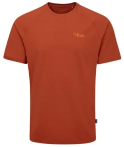 T-Shirts & Baselayers-Rab Mens Sonic Tee - Red Clay