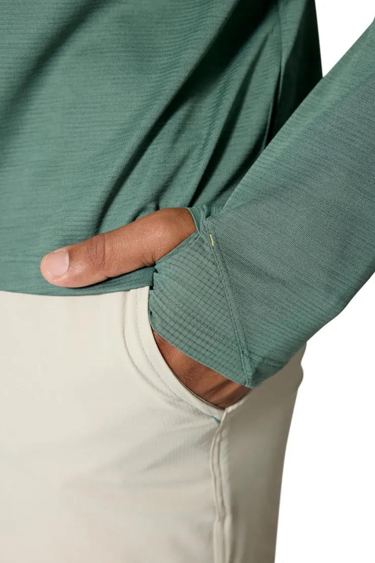 Fleece & Mid Layer-Rab Mens Staden Crew - Sage