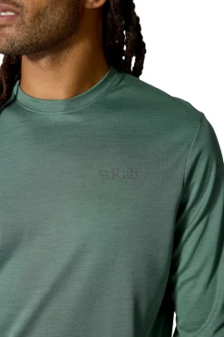 Fleece & Mid Layer-Rab Mens Staden Crew - Sage