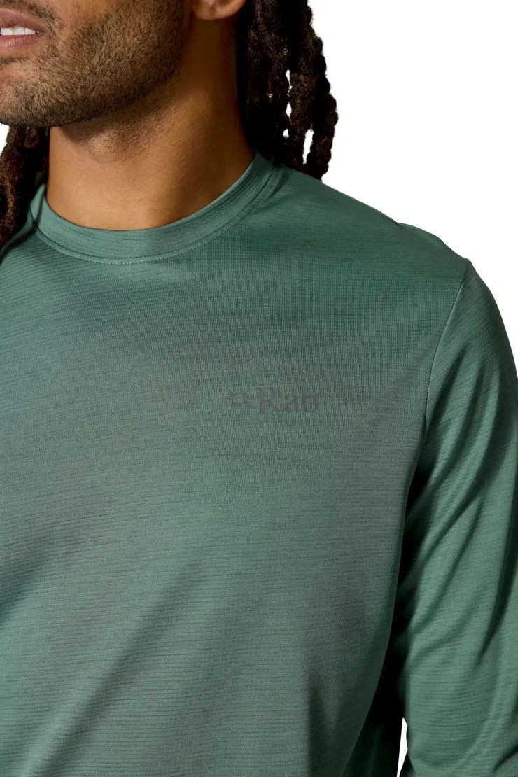 Fleece & Mid Layer-Rab Mens Staden Crew - Sage