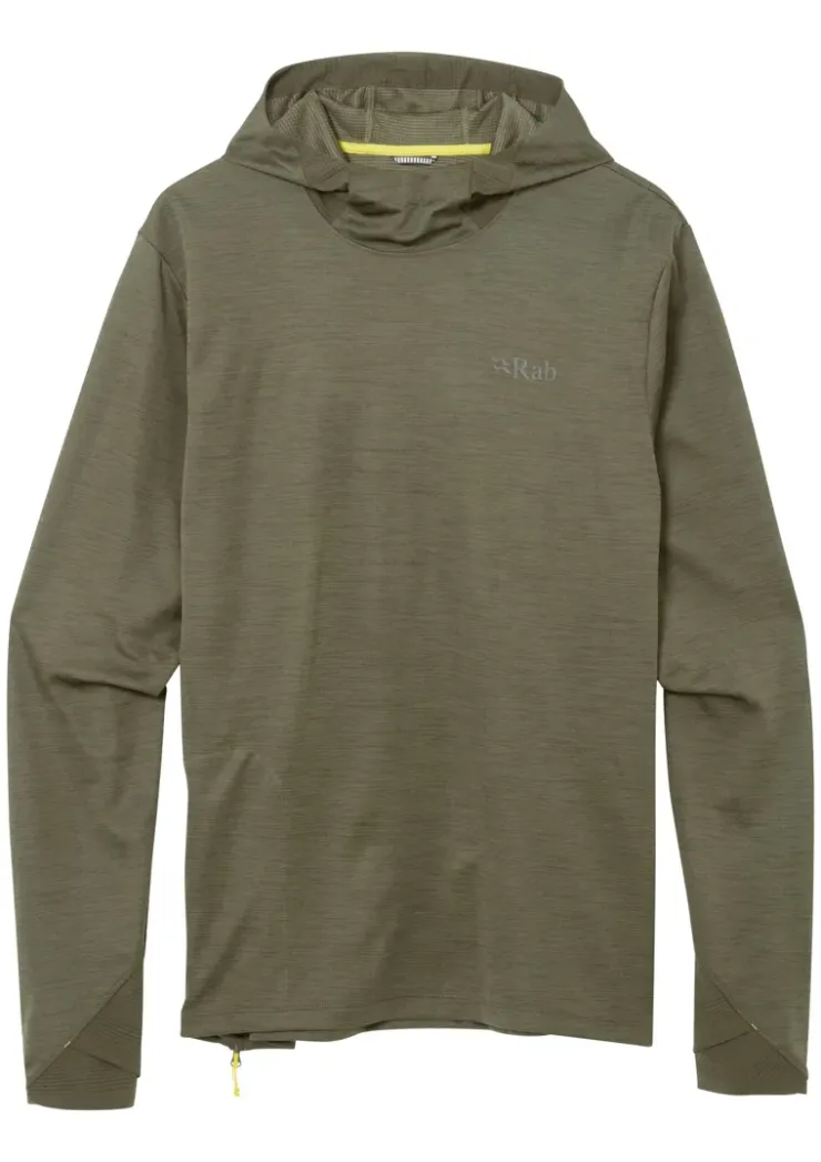 Fleece & Mid Layer-Rab Mens Staden Hoody - Army