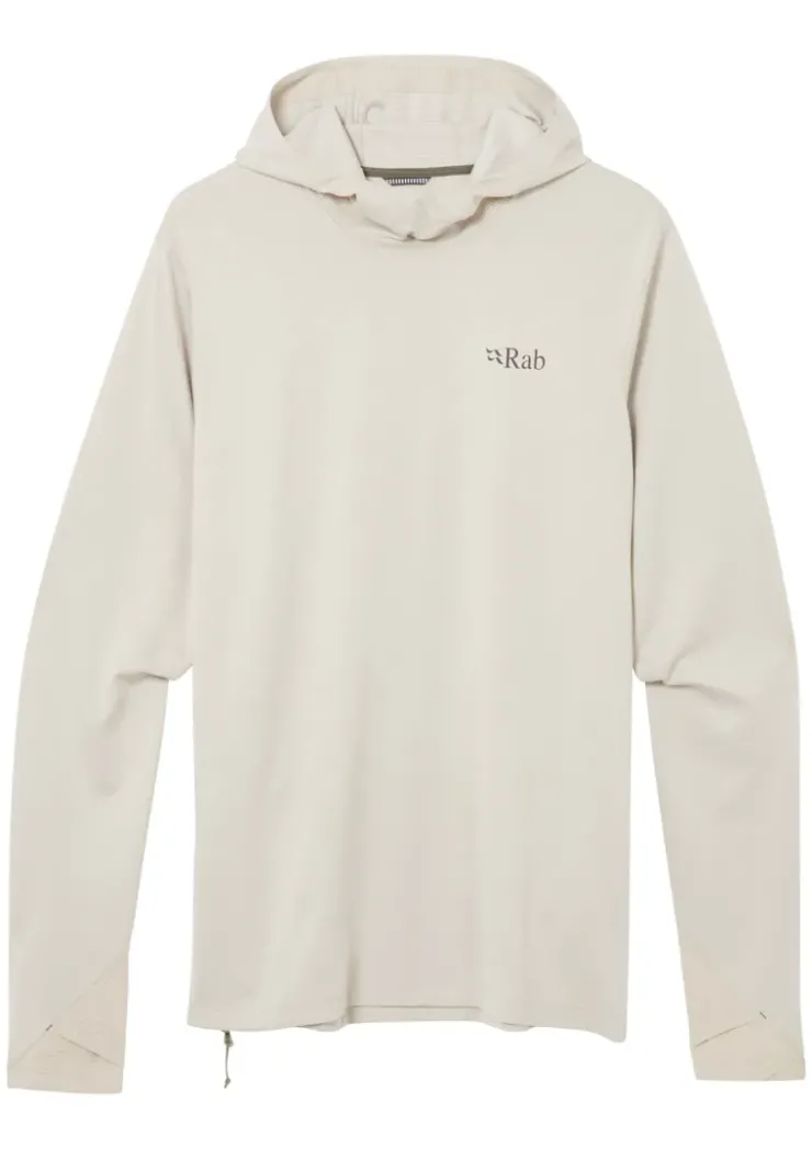 Fleece & Mid Layer-Rab Mens Staden Hoody - Pebble