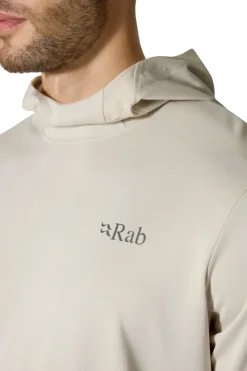 Fleece & Mid Layer-Rab Mens Staden Hoody - Pebble