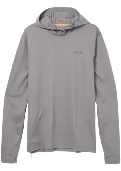Fleece & Mid Layer-Rab Mens Staden Hoody - Zinc