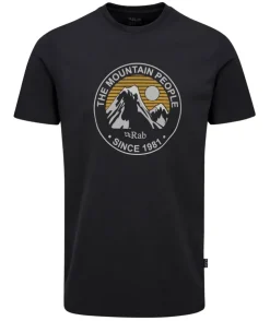 T-Shirts & Baselayers-Rab Mens Stance Alpine Peak Tee - Beluga