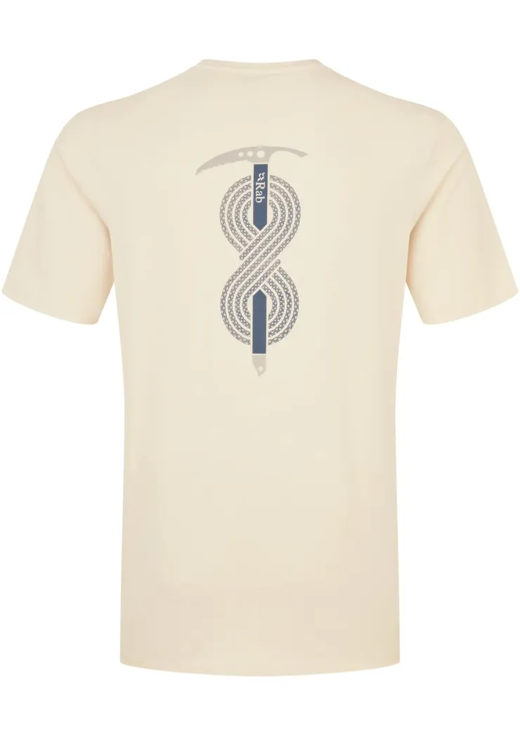 T-Shirts & Baselayers-Rab Mens Stance Axe Tee - Ecru