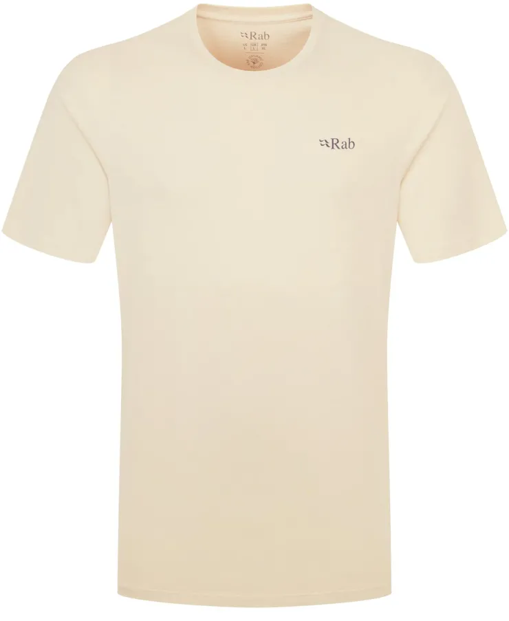 T-Shirts & Baselayers-Rab Mens Stance Axe Tee - Ecru
