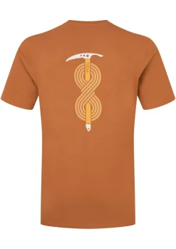 T-Shirts & Baselayers-Rab Mens Stance Axe Tee - Red Earth