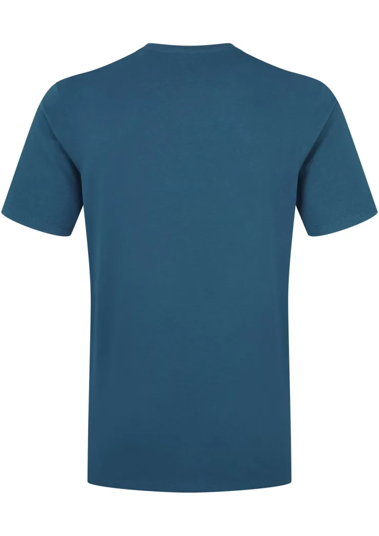 T-Shirts & Baselayers-Rab Mens Stance Logo Tee - Tempest Blue