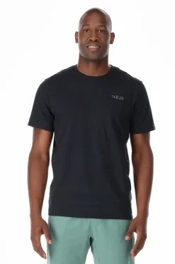 T-Shirts & Baselayers-Rab Mens Stance Mountain Peak Tee - Beluga