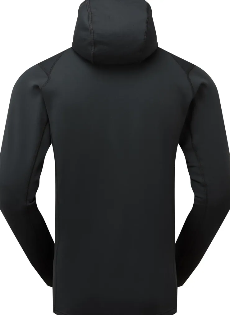 Fleece & Mid Layer-Rab Mens Superflux Hoody - Black