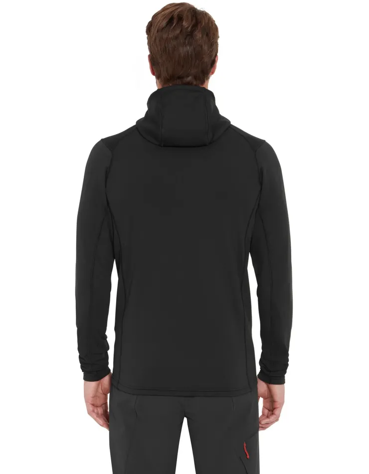 Fleece & Mid Layer-Rab Mens Superflux Hoody - Black