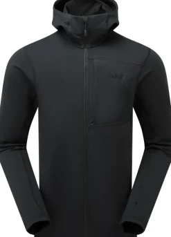 Fleece & Mid Layer-Rab Mens Superflux Hoody - Black-Black