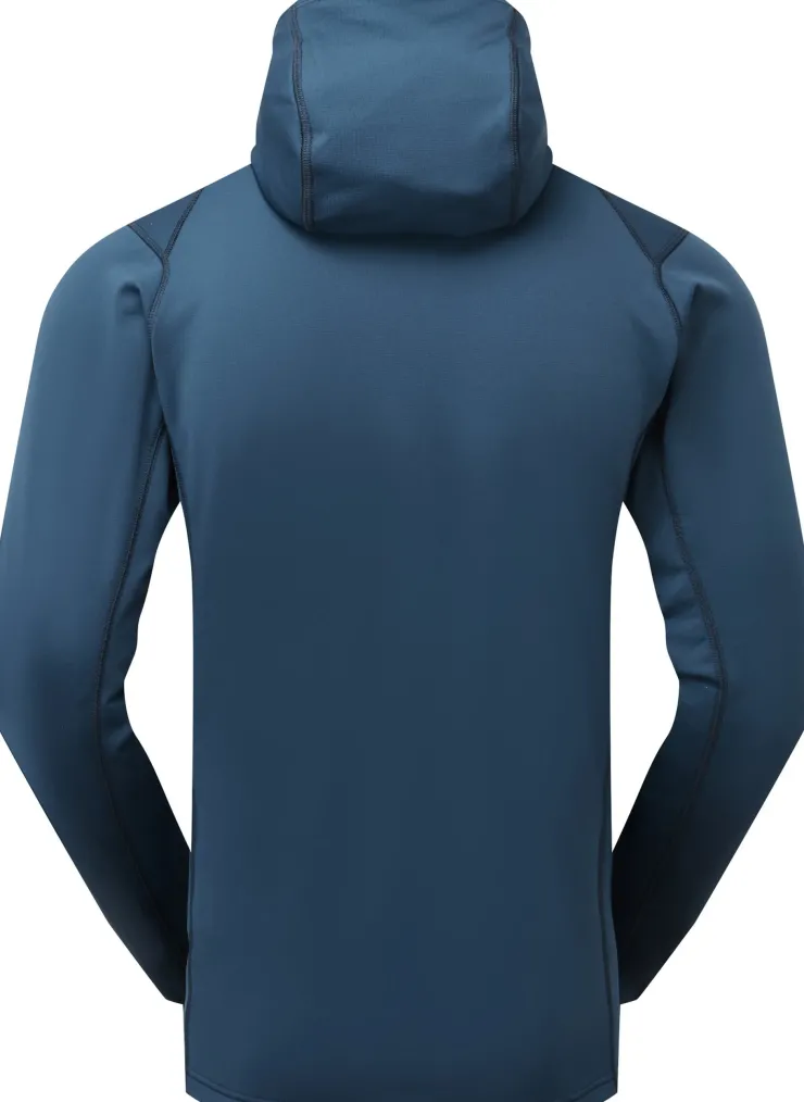 Fleece & Mid Layer-Rab Mens Superflux Hoody - Tempest Blue