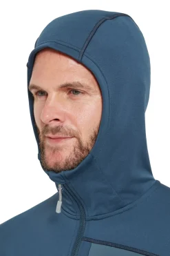 Fleece & Mid Layer-Rab Mens Superflux Hoody - Tempest Blue