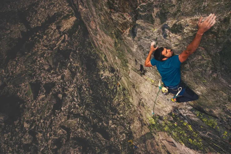 T-Shirts & Baselayers-Rab Mens Syncrino Ridge Tee - Orion Blue