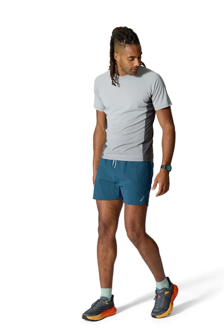 Shorts-Rab Mens Talus Active Shorts - Tempest Blue