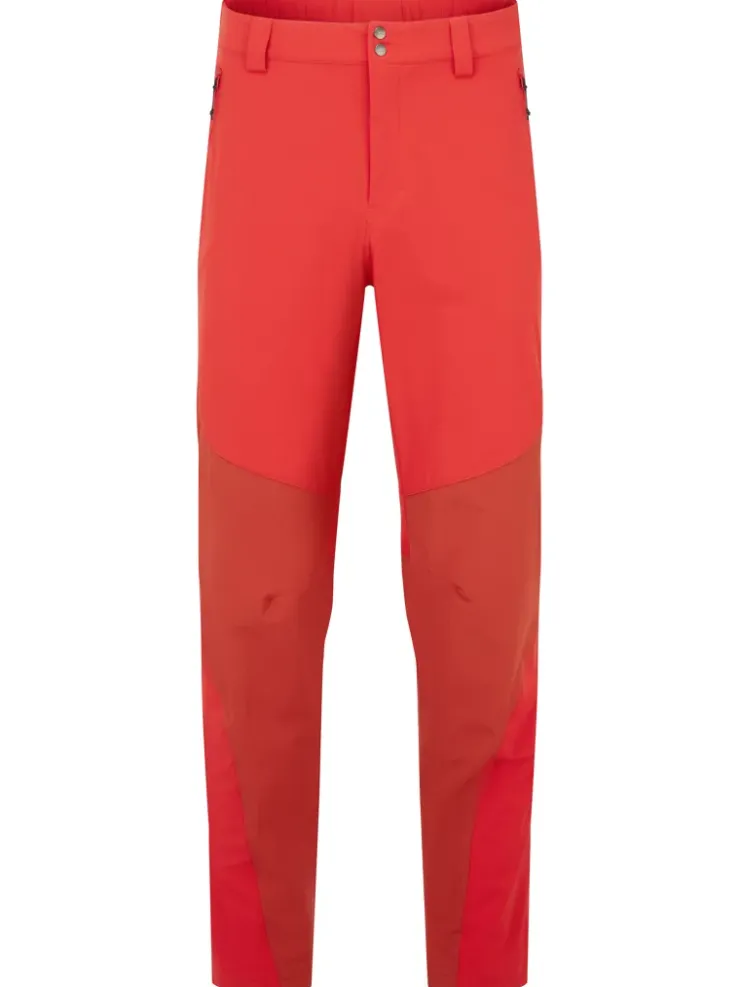 Trousers & Leg Wear-Rab Mens Torque Mountain Pants - Dark Horizon-Tuscan Red