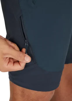 Shorts-Rab Mens Torque Mountain Shorts - Tempest Blue-Deep Ink