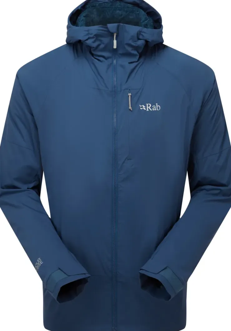 Softshell Jackets-Rab Mens Vapour-Rise Summit Jacket - Tempest Blue