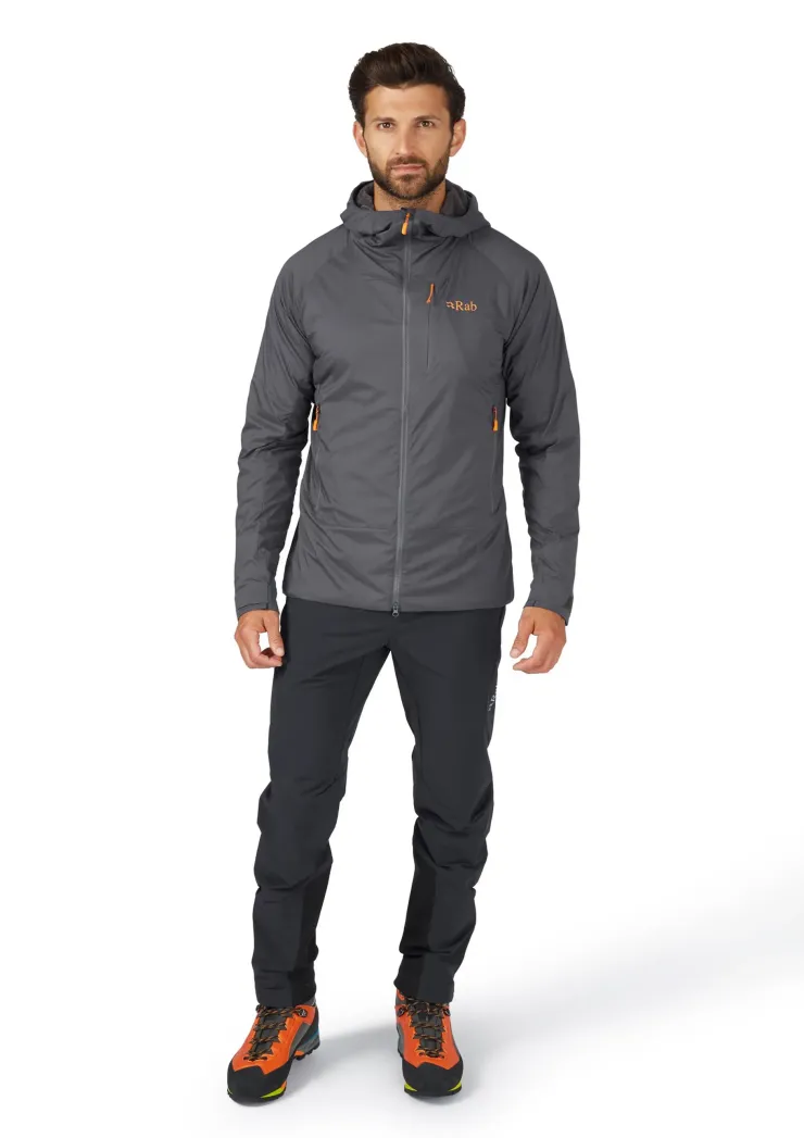 Softshell Jackets-Rab Mens Vapour-Rise Summit Jacket - Graphene