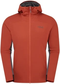 Insulated Jackets-Rab Mens Xenair Alpine Flex Jacket - Tuscan Red