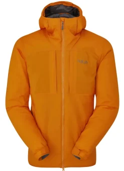 Insulated Jackets-Rab Mens Xenair Alpine Jacket - Marmalade