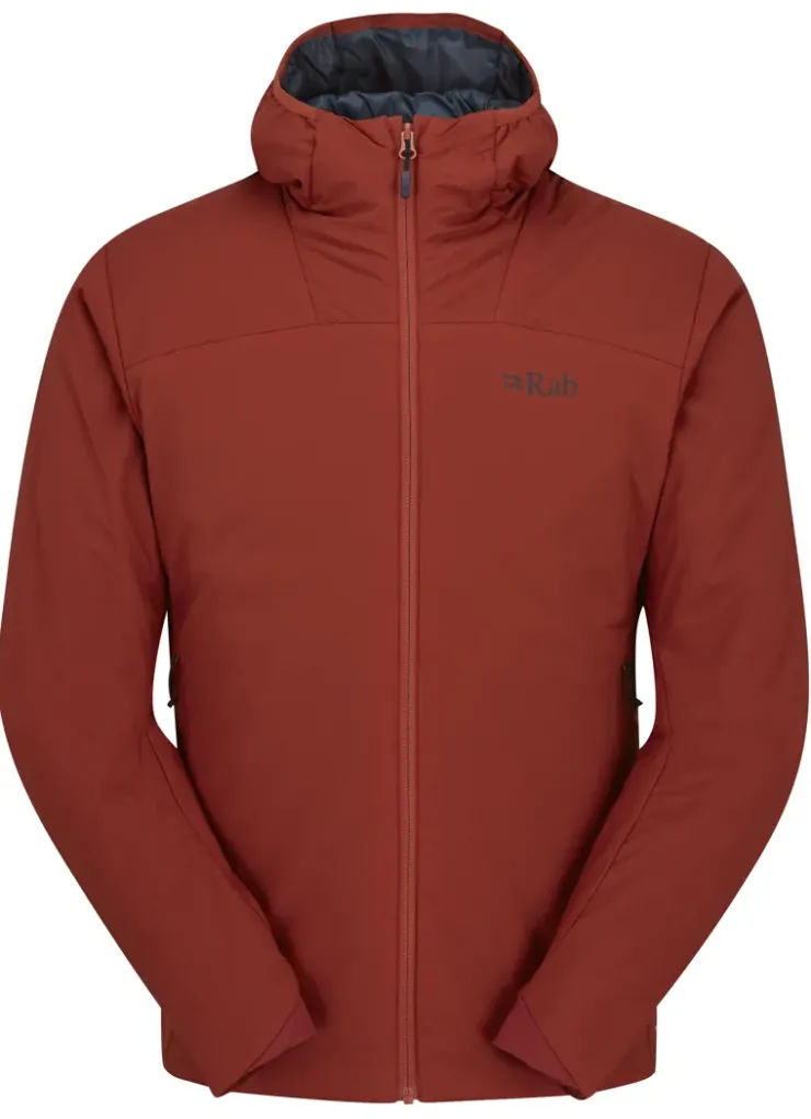 Insulated Jackets-Rab Mens Xenair Alpine Light Jacket - Tuscan Red