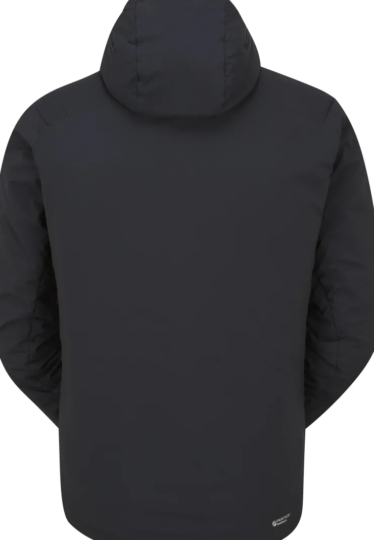 Insulated Jackets-Rab Mens Xenair Alpine Light Jacket - Ebony-Marmalade