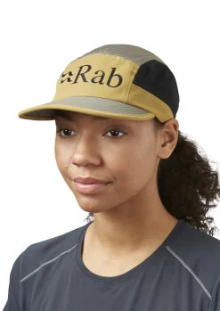 Hats-Rab Momentum 5 Panel Cap - Footprint-Light Khaki