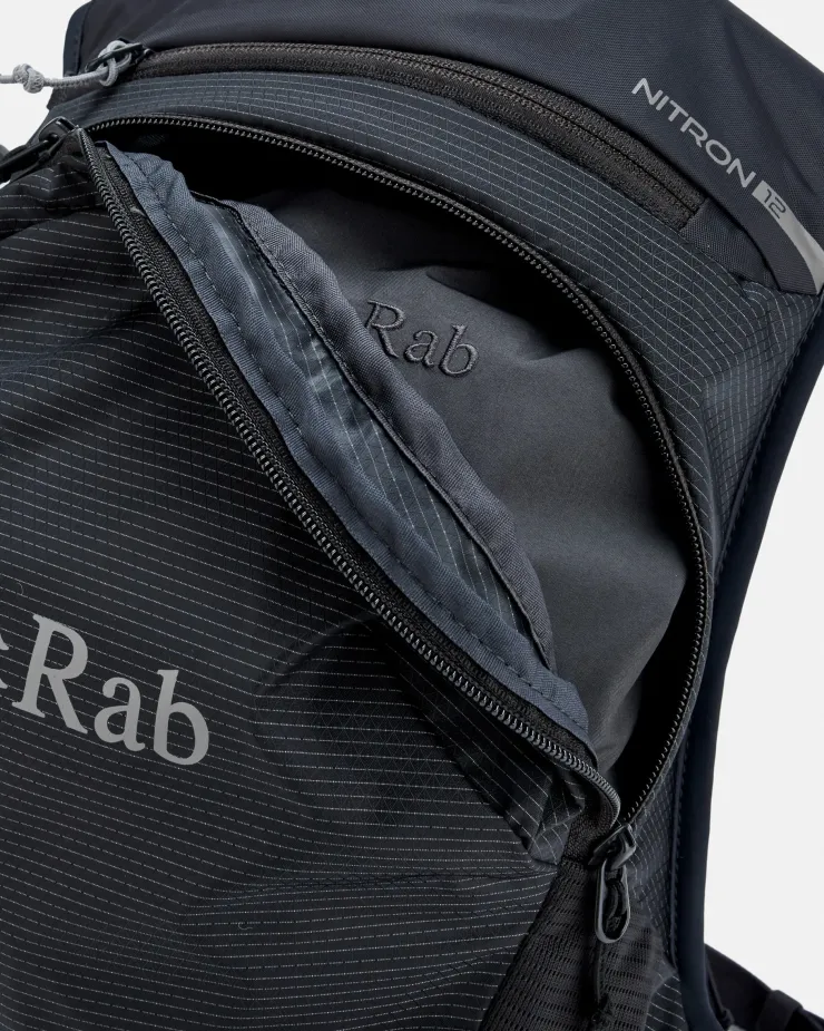 Fast & Light Rucksacks And Vests-Rab Nitron 12 Rucksack - Anthracite